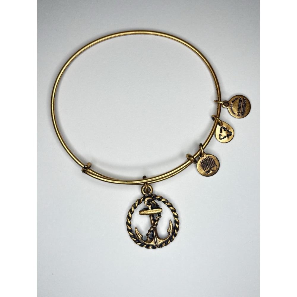 Alex and Ani ANCHOR Charm Nautical Bangle Bracelet